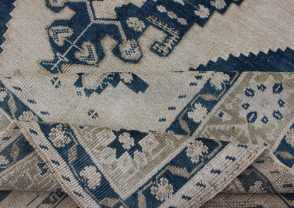 Keivan Woven Arts 
 
 
 
 Vintage Turkish Oushak Rug with Central Medallion in Blue and Cream 
 
 
 
 Faded vintage Turkish Oushak rug with Central Medallion in cream and blue, rug tu-mtu-4929, country of origin / type: Turkey / Oushak, circa 1940
 
 
...