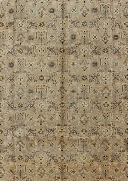 Vintage Persian Tabriz Rug with all over design in light colors, rug H-702-09, Persian semi antique Tabriz.
 
 This lovely Mid-Century semi antique Persian Tabriz carpet bears an all-over sub-geometric design paired with a softly muted palette. 
 
 Mea...