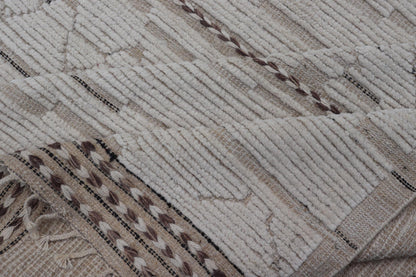 Large Minimalist Design rug, Large Modern Rug Large Modern Rug in Muted Off White. Light Brown with Minimalist Design Modern Afghanistan Rug with All - Over Pattern in Muted Light Cream and Tan Tones. Keivan Woven Arts rug AAR - 1664, country of origin / t... - Keivan Woven ArtsAAR - 1664 - 24420