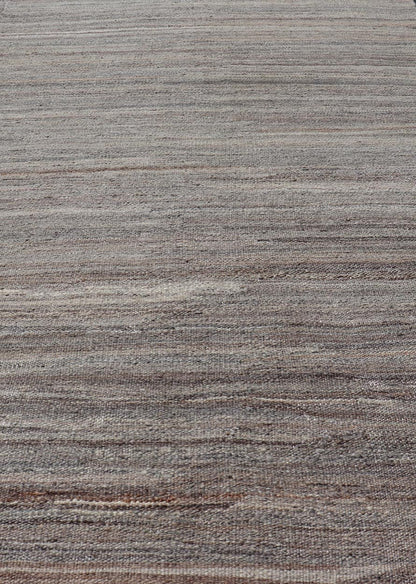 Finely Made Modern Kilim with minimalist solid design and variegated colors in Earth Tones Modern Casual Afghan Kilim in Wool Modern Casual Kilim Tribal Rug, Keivan Woven Arts / rug AFG - 022, country of origin / type: Afghanistan / Modern Casual... - Keivan Woven ArtsAFG - 022 - 19658Rug