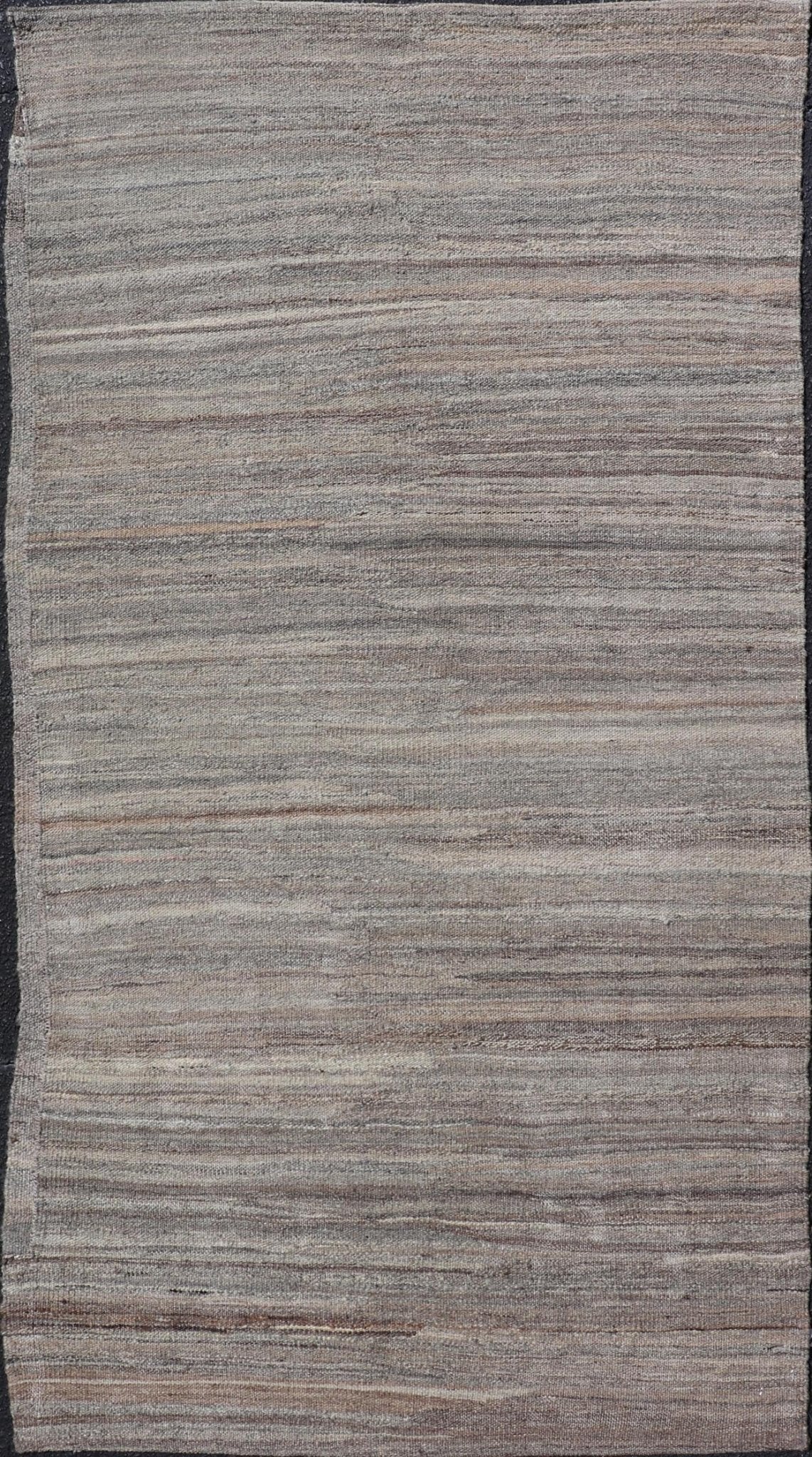 Finely Made Modern Kilim with minimalist solid design and variegated colors in Earth Tones Modern Casual Afghan Kilim in Wool Modern Casual Kilim Tribal Rug, Keivan Woven Arts / rug AFG - 022, country of origin / type: Afghanistan / Modern Casual... - Keivan Woven ArtsAFG - 022 - 19658Rug