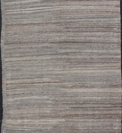 Finely Made Modern Kilim with minimalist solid design and variegated colors in Earth Tones Modern Casual Afghan Kilim in Wool Modern Casual Kilim Tribal Rug, Keivan Woven Arts / rug AFG - 022, country of origin / type: Afghanistan / Modern Casual... - Keivan Woven ArtsAFG - 022 - 19658Rug