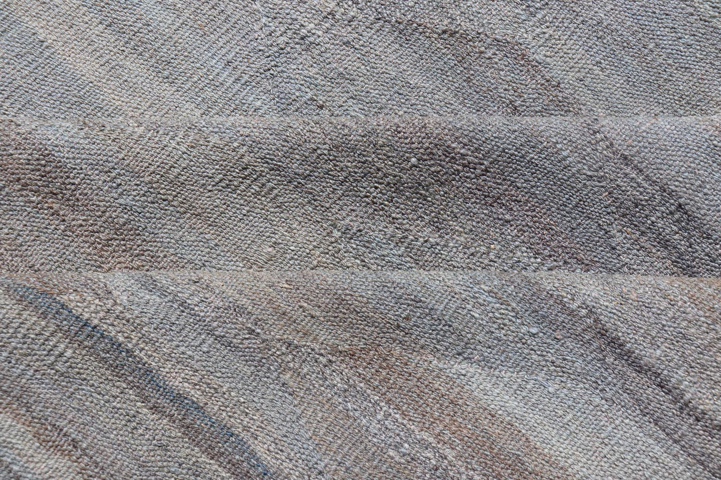 Modern Flat Weave Kilim in Wool with Sub - Geometric Diamond Design This modern casual tribal kilim has been hand - woven. The rug features a modern sub - geometric diamond design, rendered in multicolor of grays; making this kilim a superb fit for a var... - Keivan Woven ArtsAFG - 121 - 19688Rug