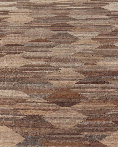 Modern Hand - Woven Flatweave Kilim in Wool with Sub - Geometric Diamond Design. Modern Kilim Rug, Keivan Woven Arts / rug AFG - 127, country of origin / type: Afghanistan / Kilim, circa Early - 21th Century. Measures: 6'9 x 9'8 This flat - weave tribal k... - Keivan Woven ArtsAFG - 127 - 21439Rug
