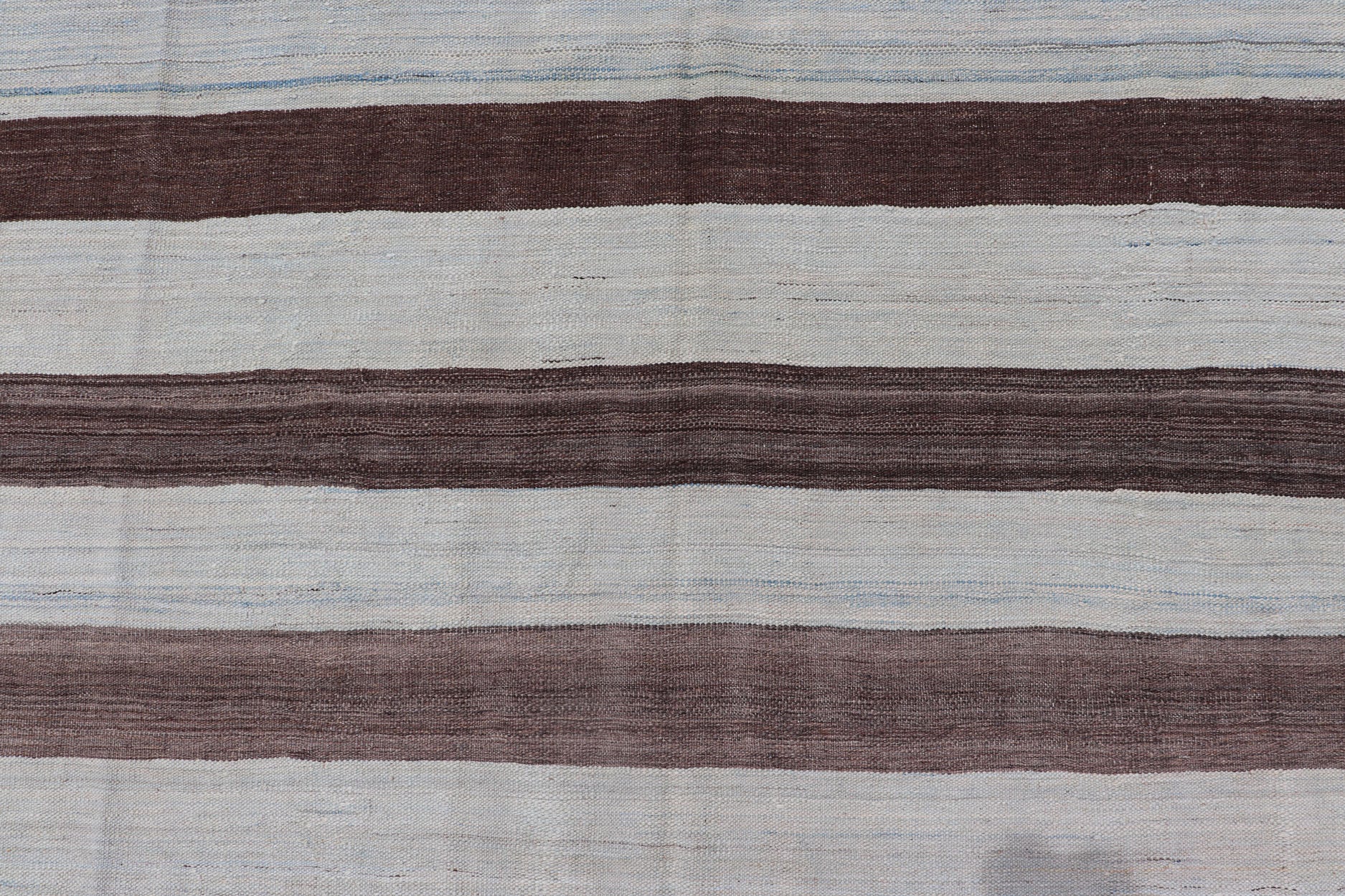 Modern Kilim Hand Woven Casual Rug with Stripes in Shades of Blue and Brown Flat - weave Kilim rug with stripes with modern design in shades of blue's, brown's. Keivan Woven Arts / rug AFG - 155, country of origin / type: Afghanistan / Kilim ... - Keivan Woven ArtsAFG - 155 - 15831Rug