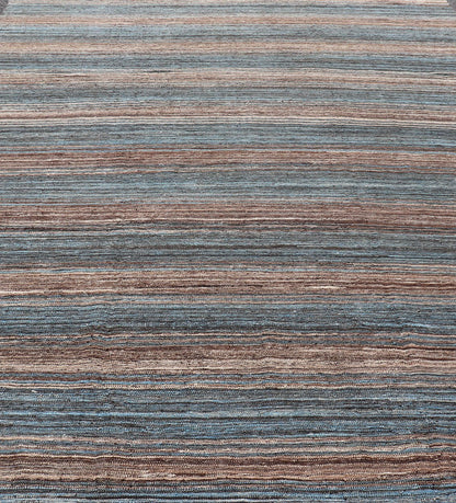 Brown and Blue Flat - Weave Kilim for variety of Casual Designs Versatile and natural blue and brown flat - weave Kilim for Modern design, Casual design or Classic design. Flat - weave Kilim rug with brown tones, Keivan Woven Arts/rug AFG - 23166, coun... - Keivan Woven ArtsAFG - 23166 - 13940Rug