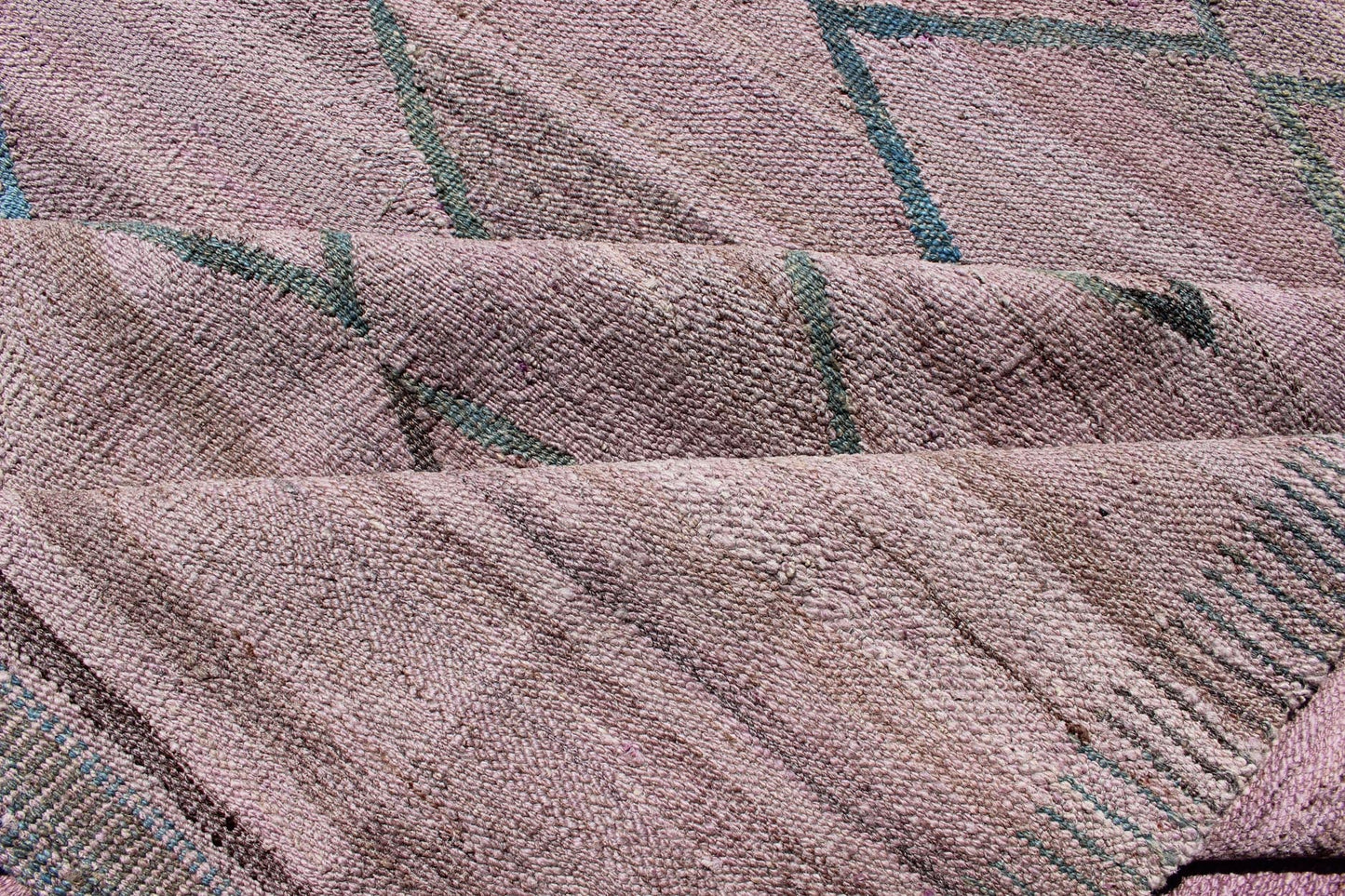 Minimalist Modern Flat - Weave Kilim Rug in Diamond Design Modern Kilim from Afghanistan with fine wool. Keivan Woven Arts Rug AFG - 27580. This light Lavender/pink and gray colored piece features a repeating diamond pattern, perfect for any modern ... - Keivan Woven ArtsAFG - 27580 - 11859Rug