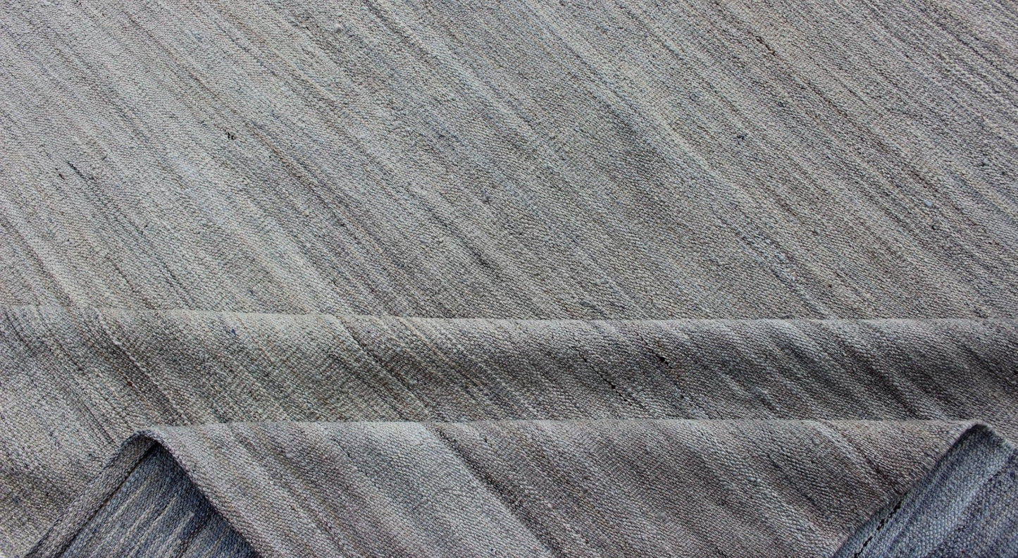 Large Kilim Rug in light blue, light Gray & Cream with Minimalist Modern Design Large Modern Kilim Rug in Light Blue - Gray & Cream With Minimalist Modern Design. Keivan Woven Arts / rug/AFG - 27618 , country of origin / type: Afghanistan /Kilim. ... - Keivan Woven ArtsAFG - 27618 - B - 11869Rug