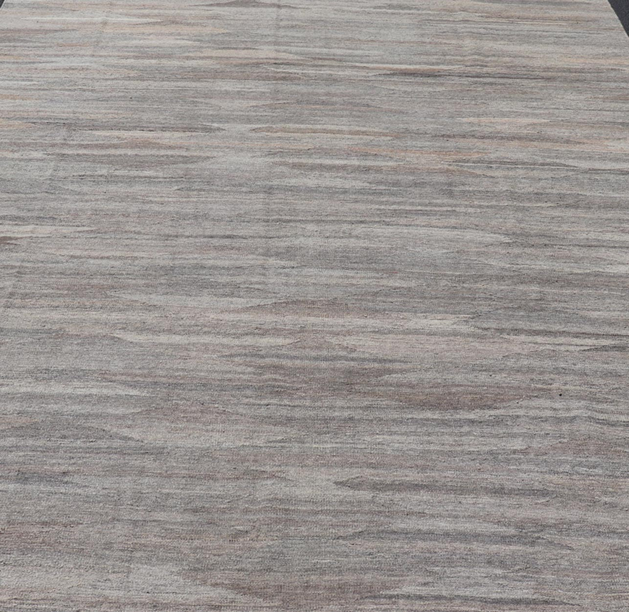 Modern Hand - Woven Flat - Weave Kilim in Wool With Sub - Geometric Diamond Design This flat - weave kilim has been hand - woven. The rug features a modern diamond design, rendered in grays, brown and earthy tones, making this rug a superb fit for a varie... - Keivan Woven ArtsAFG - 27626 - 19712Rug