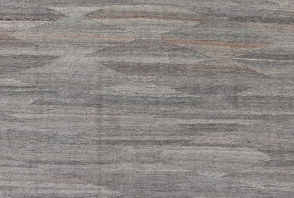 Modern Hand - Woven Flat - Weave Kilim in Wool With Sub - Geometric Diamond Design This flat - weave kilim has been hand - woven. The rug features a modern diamond design, rendered in grays, brown and earthy tones, making this rug a superb fit for a varie... - Keivan Woven ArtsAFG - 27626 - 19712Rug