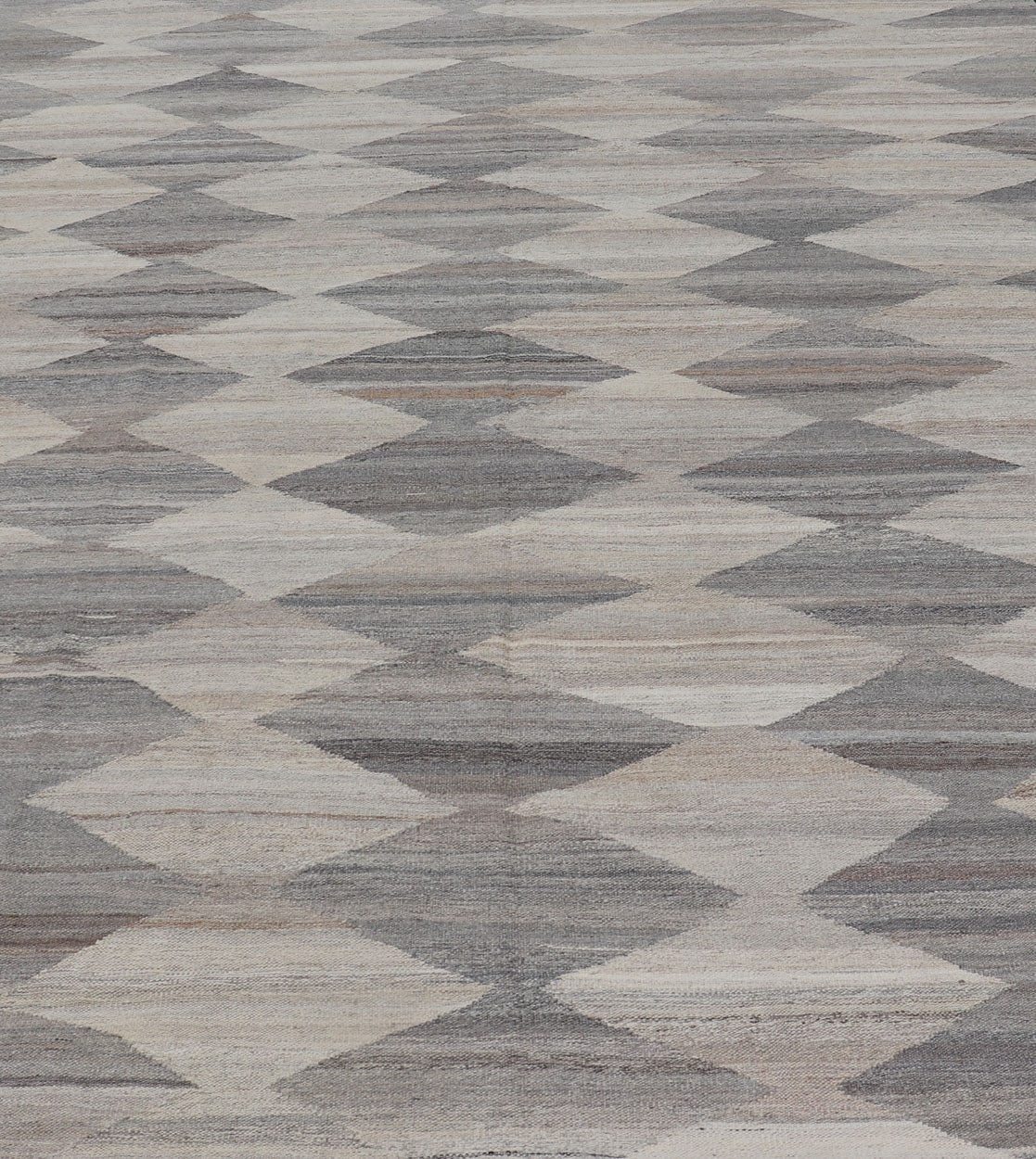 Large Pattern with All - Over Modern Design Flat - Weave Kilim in Natural Tones Flat - weave Kilim rug with multi colors, Keivan Woven Arts rug AFG - 27652, country of origin / type: Afghanistan / Kilim The design of this Kilim rug makes it perf... - Keivan Woven ArtsAFG - 27652 - 15584Rug