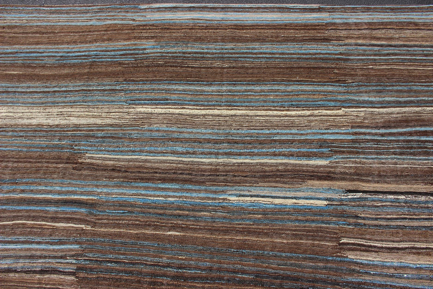 Blue and Brown Flat - Weave Kilim for Modern interiors or Classic Design Versatile flat - weave Kilim for a Modern interiors as well as casual interiors or any Classic design Flat - weave Kilim rug, rug afg - 27812, country of origin / type: Afghanis... - Keivan Woven ArtsAFG - 27812 - 11787Rug