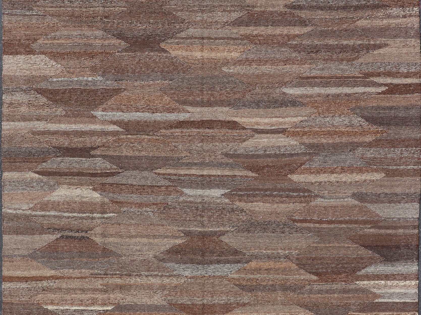 Versatile and Natural Color - Tone Flat - Weave Kilim for a Modern or Classic Design Versatile and natural brown color - tone flat - weave Kilim for a Modern or Classic design. Flat - weave Kilim rug with natural brown tones. Keivan Woven Arts / rug AFG - 2... - Keivan Woven ArtsAFG - 27890 - 15879Rug