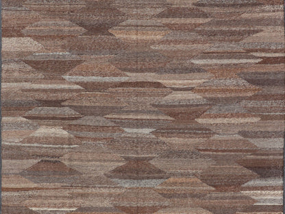 Versatile and Natural Color - Tone Flat - Weave Kilim for a Modern or Classic Design Versatile and natural brown color - tone flat - weave Kilim for a Modern or Classic design. Flat - weave Kilim rug with natural brown tones. Keivan Woven Arts / rug AFG - 2... - Keivan Woven ArtsAFG - 27890 - 15879Rug