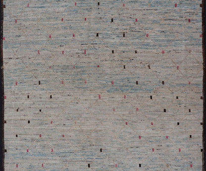 Modern Afghanistan Rug with All - Over Modern Pattern Neutral tone rug with allover modern design, Keivan Woven Arts / rug AFG - 29165, country of origin / type: Afghanistan The subdued design of this piled rug makes it perfect for modern and... - Keivan Woven ArtsAFG - 29165 - 15587Rug
