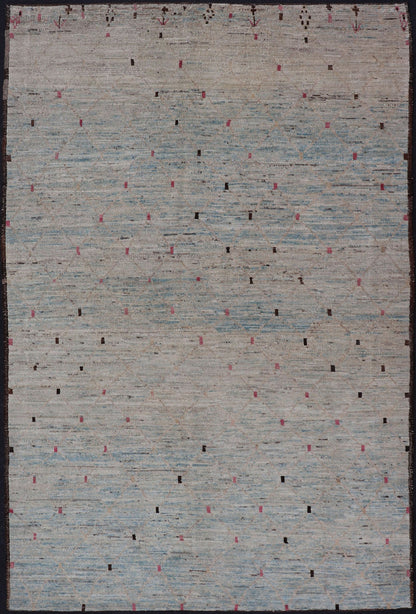 Modern Afghanistan Rug with All - Over Modern Pattern Neutral tone rug with allover modern design, Keivan Woven Arts / rug AFG - 29165, country of origin / type: Afghanistan The subdued design of this piled rug makes it perfect for modern and... - Keivan Woven ArtsAFG - 29165 - 15587Rug