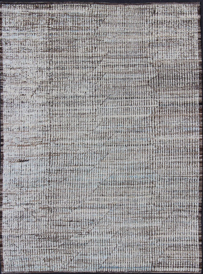 Modern Afghanistan Rug in Neutral Tones with Subdued Design Neutral tone rug with Moroccan free - flowing tribal design, rug afg - 29249, country of origin / type: Afghanistan / The subdued design of this piled rug makes it perfect for mod... - Keivan Woven ArtsAFG - 29249 - 11934Rug