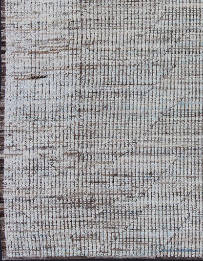 Modern Afghanistan Rug in Neutral Tones with Subdued Design Neutral tone rug with Moroccan free - flowing tribal design, rug afg - 29249, country of origin / type: Afghanistan / The subdued design of this piled rug makes it perfect for mod... - Keivan Woven ArtsAFG - 29249 - 11934Rug