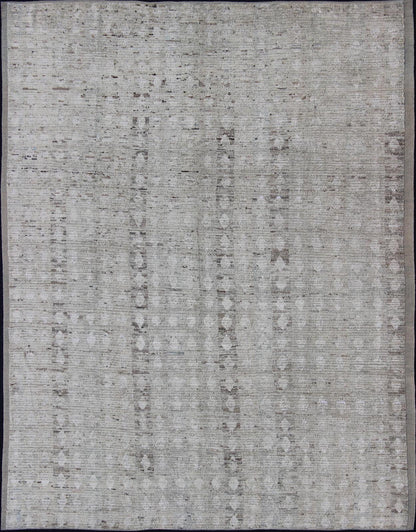 Modern Afghanistan Design Rug Neutral Tones with Subdued Design Neutral tone rug with Moroccan tribal design, rug afg - 29476, country of origin / type: Afghanistan / The subdued design of this piled rug makes it perfect for modern and cas... - Keivan Woven ArtsAFG - 29476 - 11851Rug