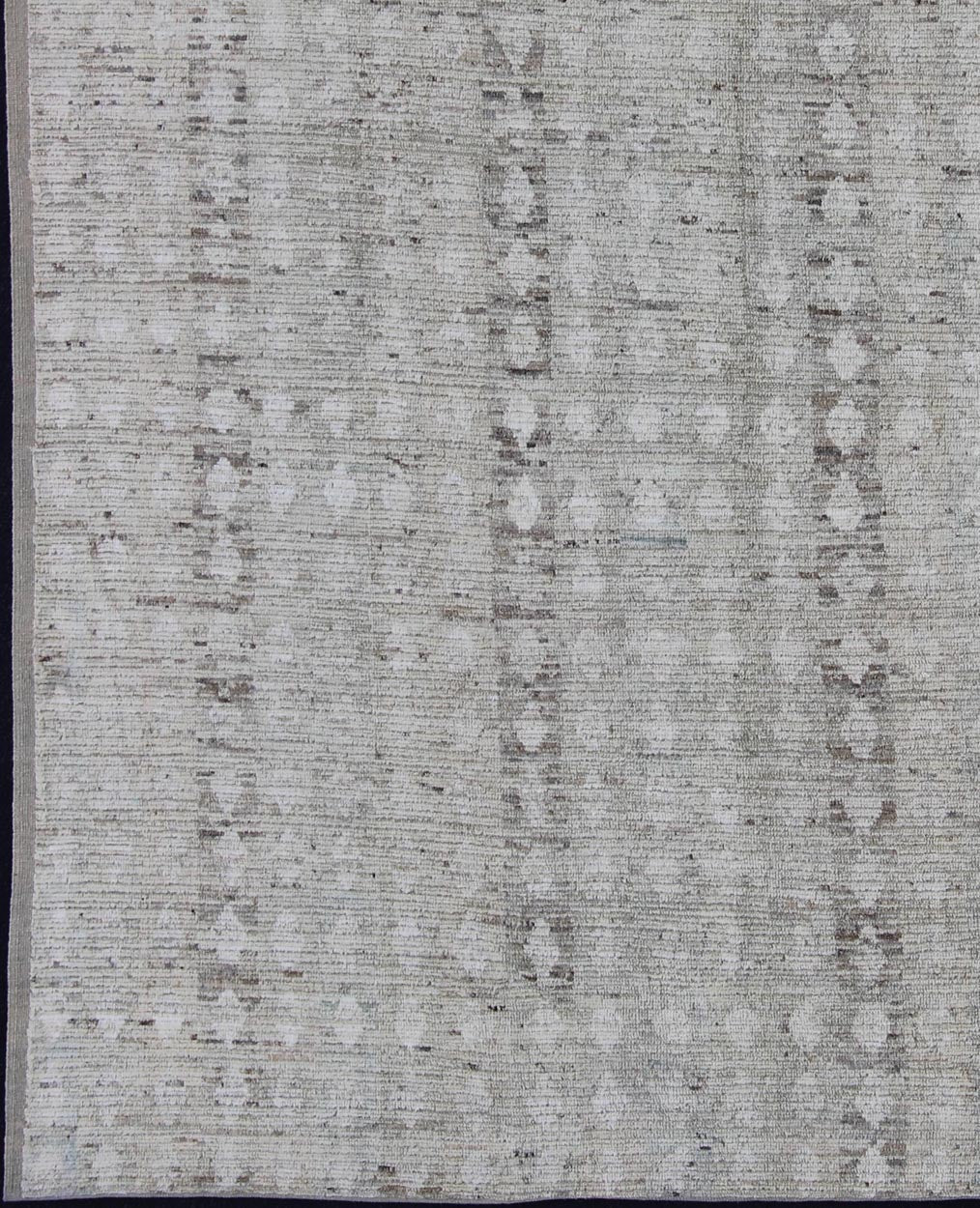 Modern Afghanistan Design Rug Neutral Tones with Subdued Design Neutral tone rug with Moroccan tribal design, rug afg - 29476, country of origin / type: Afghanistan / The subdued design of this piled rug makes it perfect for modern and cas... - Keivan Woven ArtsAFG - 29476 - 11851Rug