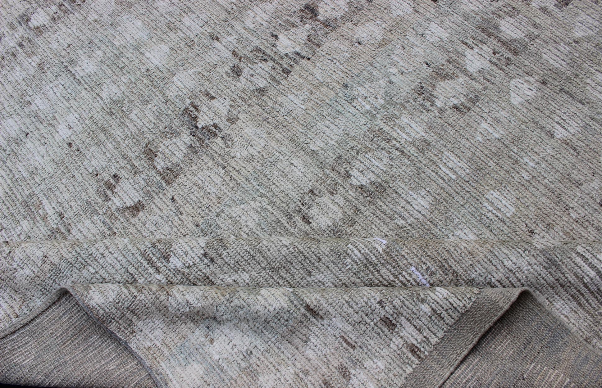 Modern Afghanistan Design Rug Neutral Tones with Subdued Design Neutral tone rug with Moroccan tribal design, rug afg - 29476, country of origin / type: Afghanistan / The subdued design of this piled rug makes it perfect for modern and cas... - Keivan Woven ArtsAFG - 29476 - 11851Rug