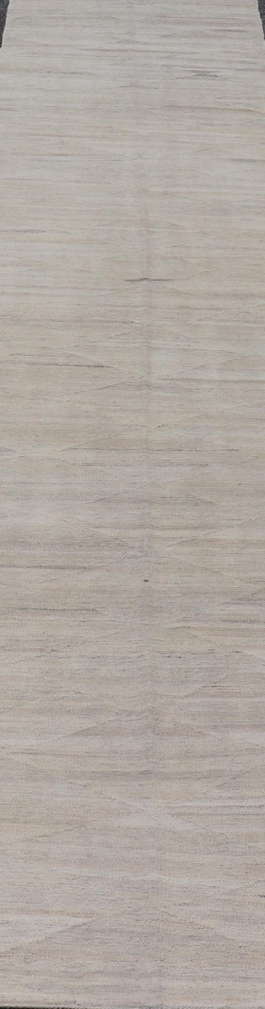 Modern Hand - Woven Gallery Runner Kilim in Wool with Geometric Diamond Design This flat - weave tribal kilim has been hand - woven in wool. The rug features a modern diamond design with horizontal lines, rendered in neutral tones; making this rug a... - Keivan Woven ArtsAFG - 29503 - 19820Rug