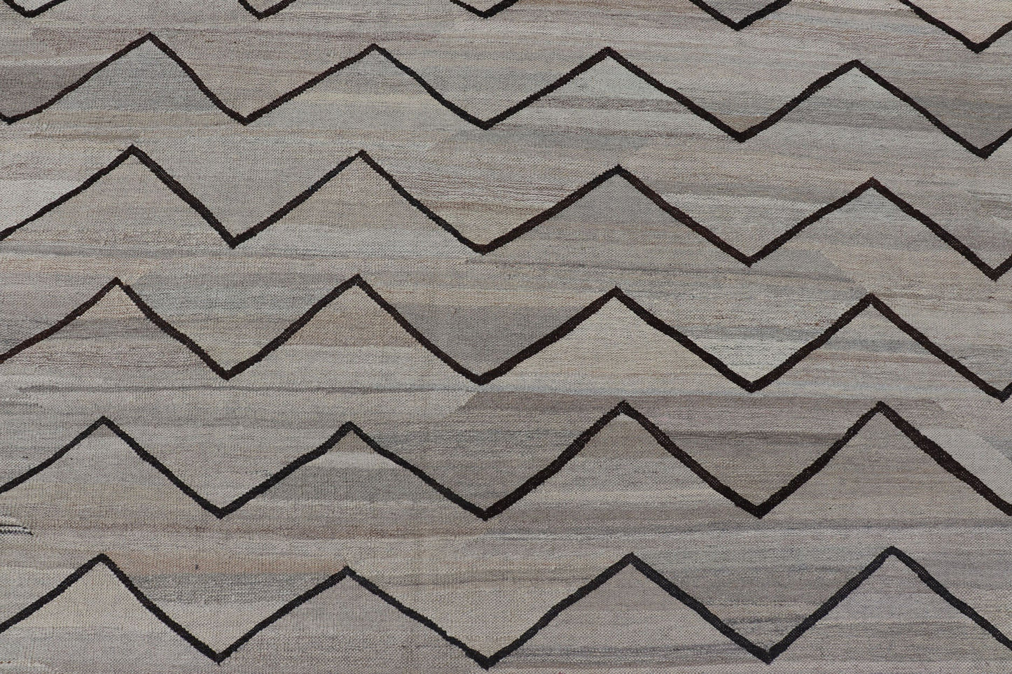 Natural Color - Tone Flat - Weave Modern Kilim in Grays and Brown Versatile and natural color - tone flat - weave Kilim for a modern or Classic design Flat - weave Kilim rug with natural tones, Keivan Woven Arts / rug AFG - 29513, country of origin / type:... - Keivan Woven ArtsAFG - 29513 - 15889Rug