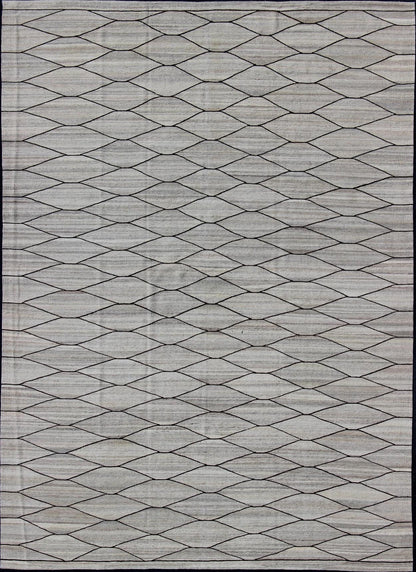 Versatile and natural color - tone flat - weave Kilim for a modern or classic design. Flat - weave Kilim rug with natural tones, Keivan Woven Arts / rug AFG - 29514, country of origin / type: Afghanistan / Kilim Measures: 10'1 x 13'6. This neutral colore... - Keivan Woven ArtsAFG - 29514 - 11938Rug