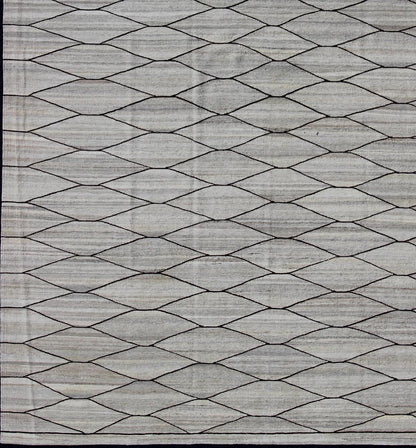 Versatile and natural color - tone flat - weave Kilim for a modern or classic design. Flat - weave Kilim rug with natural tones, Keivan Woven Arts / rug AFG - 29514, country of origin / type: Afghanistan / Kilim Measures: 10'1 x 13'6. This neutral colore... - Keivan Woven ArtsAFG - 29514 - 11938Rug