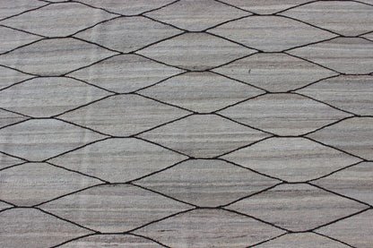 Versatile and natural color - tone flat - weave Kilim for a modern or classic design. Flat - weave Kilim rug with natural tones, Keivan Woven Arts / rug AFG - 29514, country of origin / type: Afghanistan / Kilim Measures: 10'1 x 13'6. This neutral colore... - Keivan Woven ArtsAFG - 29514 - 11938Rug