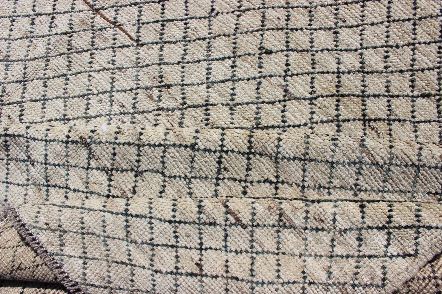 Allover Modern Rug Subdued Design in Muted Tones Neutral tone rug with Moroccan free - flowing tribal design, rug afg - 29651, country of origin / type: Afghanistan / The subdued design of this piled rug makes it perfect for modern and casu... - Keivan Woven ArtsAFG - 29651 - 11549Rug
