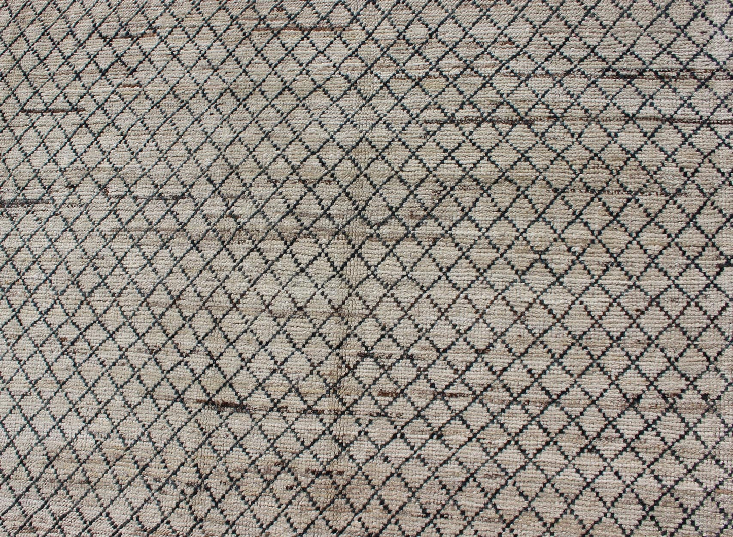 Allover Modern Rug Subdued Design in Muted Tones Neutral tone rug with Moroccan free - flowing tribal design, rug afg - 29651, country of origin / type: Afghanistan / The subdued design of this piled rug makes it perfect for modern and casu... - Keivan Woven ArtsAFG - 29651 - 11549Rug
