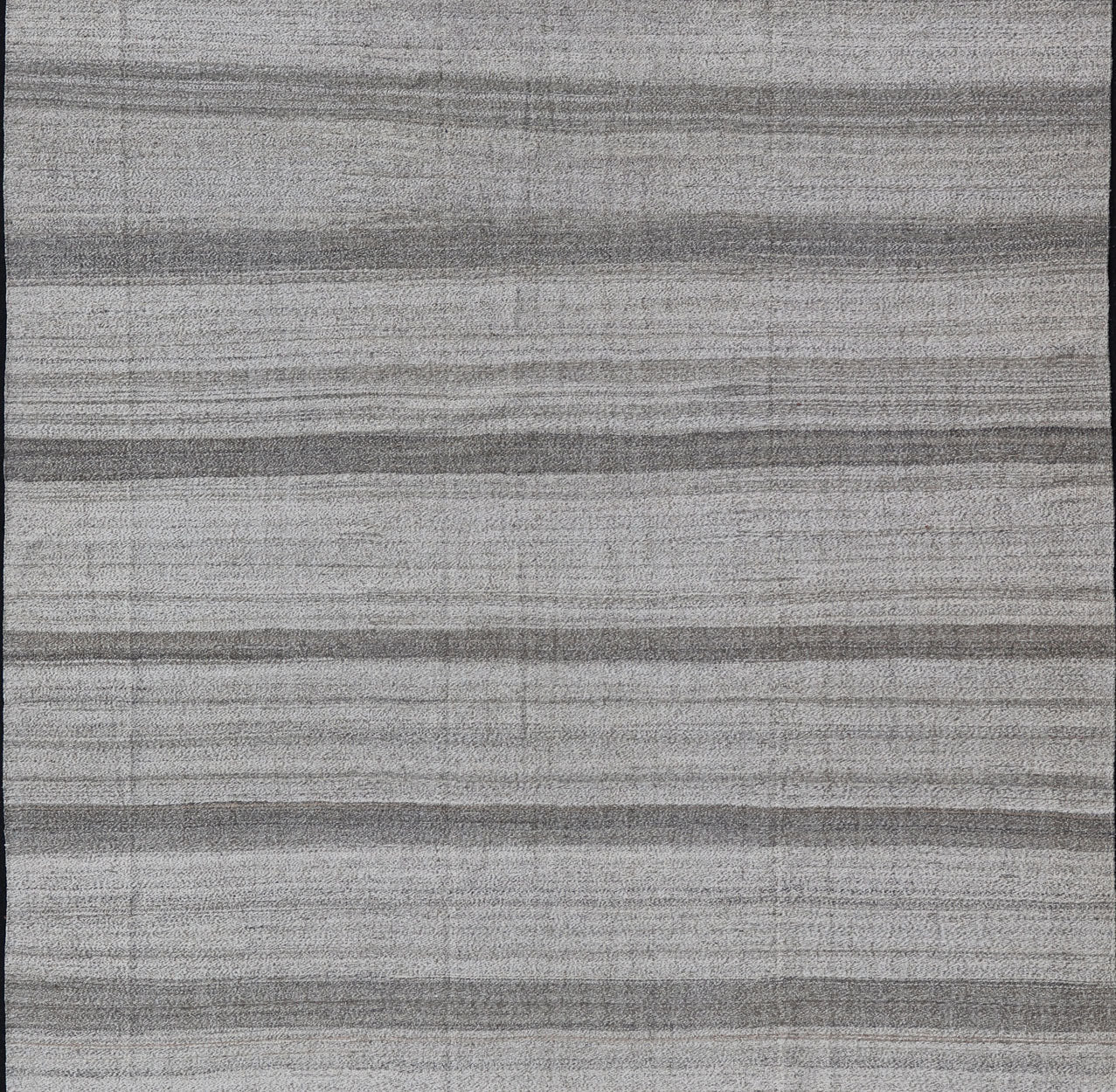 Modern Kilim Rug with Stripes in Neutral tones Shades of Gray Flat - weave modern design Kilim rug with gray and neutral colors in shades of gray , rug AFG - 29828, country of origin / type: Afghanistan / Kilim Measures: 9'10 x 13'10 ... - Keivan Woven ArtsAFG - 29828 - 13980Rug