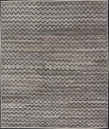 Modern Afghanistan Rug with All - Over Pattern in Muted Tones Neutral tone rug with free - flowing tribal design, Keivan Woven Arts / rug AFG - 29983, country of origin / type: Afghanistan The subdued design of this piled rug makes it perfect f... - Keivan Woven ArtsAFG - 29983 - 15899Rug