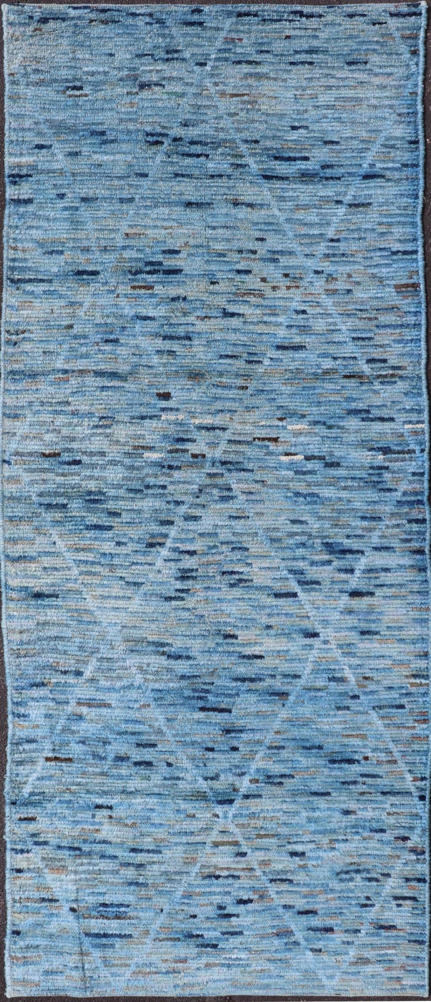 Multi Color Diamond Afghan Modern Casual Gallery Rug Geometric Design Modern and casual Gallery Runner Neutrals, charcoal, gray, blue and brown diamond Afghan Modern rug Geometric design. Keivan Woven Arts / Rug AFG - 31251, country of origin / ty... - Keivan Woven ArtsAFG - 31251 - 15689Rug