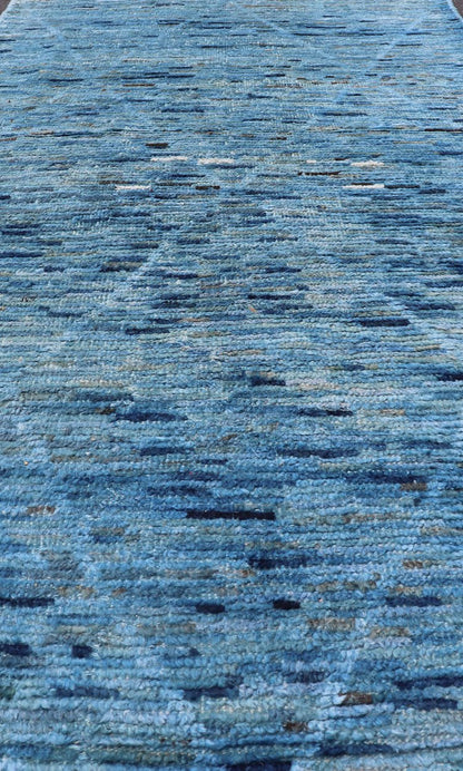 Multi Color Diamond Afghan Modern Casual Gallery Rug Geometric Design Modern and casual Gallery Runner Neutrals, charcoal, gray, blue and brown diamond Afghan Modern rug Geometric design. Keivan Woven Arts / Rug AFG - 31251, country of origin / ty... - Keivan Woven ArtsAFG - 31251 - 15689Rug