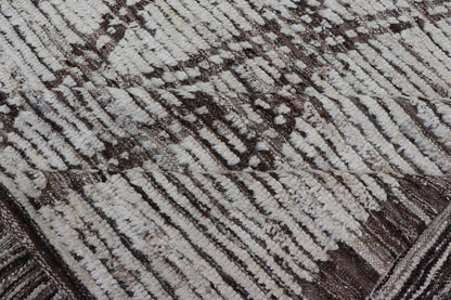 Tribal Moroccan with Intricate Diamond Pattern in White and Earth Tones Cream andbrown rug with modern casual design and natural wool. Keivan Woven Arts / rug AFG - 31889, country of origin / type: Afghanistan / Modern, Measures: 9'2 x 11'4. ... - Keivan Woven ArtsAFG - 31889 - 15705Rug