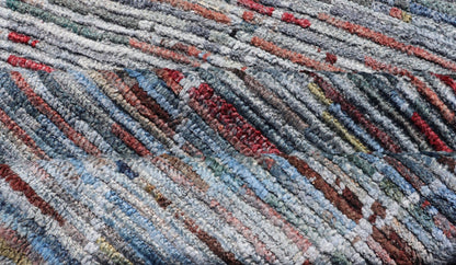 Colorful Moroccan Style Gallery Runner in Diamond and Modern Design. Modern and casual Gallery in Moroccan Style with fine wool. Colors include blue, green, red, gray, and yellow. Modern diamond design, Afghan Modern Kilim, Geometric design. Rug... - Keivan Woven ArtsAFG - 31924 - 13998Rug