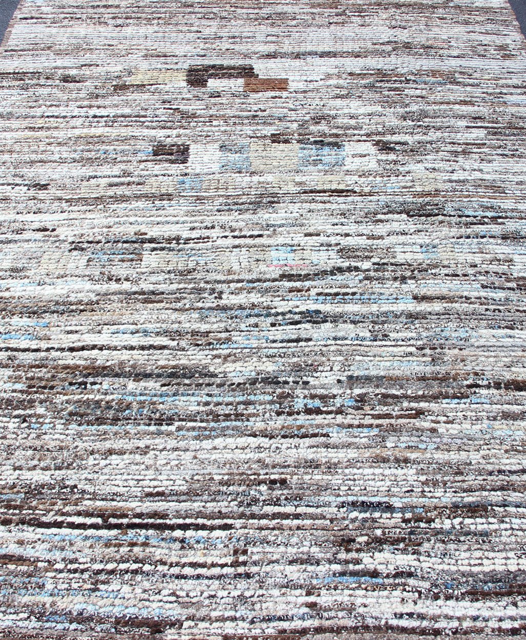 Neutrals, Charcoal, Gray and Brown Diamond Afghan Modern Geometric Design Rug Modern and casual rug. Neutrals, charcoal, gray, blue and brown tribal Afghan Modern Kilim Geometric design. Rug AFG - 33309, country of origin / type: Afghanistan / ru... - Keivan Woven ArtsAFG - 33309 - 13848Rug