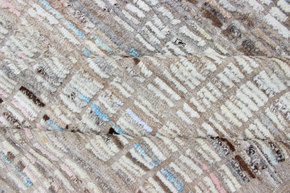 All - Over Modern Rug Subdued Design in Ice Blue and Creams Neutral tone rug with Moroccan free - flowing tribal design, rug AFG - 33312, country of origin / type: Afghanistan The subdued design of this piled rug makes it perfect for modern an... - Keivan Woven ArtsAFG - 33312 - 13852Rug
