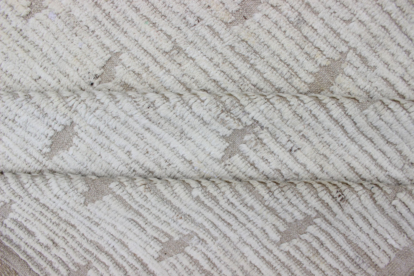 All - Over Modern Afghan in Shades of Cream Neutral tone rug with Moroccan free - flowing All - Over design, rug AFG - 33313, country of origin / type: Afghanistan The subdued design of this piled rug makes it perfect for modern and casual inter... - Keivan Woven ArtsAFG - 33313 - 13856Rug