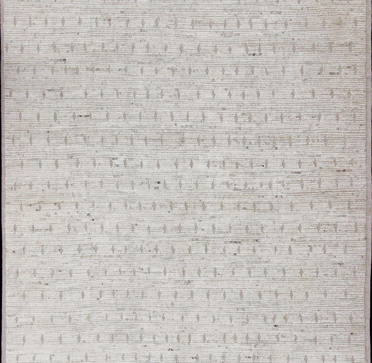 All - Over Modern Afghan in Shades of Cream Neutral tone rug with Moroccan free - flowing All - Over design, rug AFG - 33313, country of origin / type: Afghanistan The subdued design of this piled rug makes it perfect for modern and casual inter... - Keivan Woven ArtsAFG - 33313 - 13856Rug