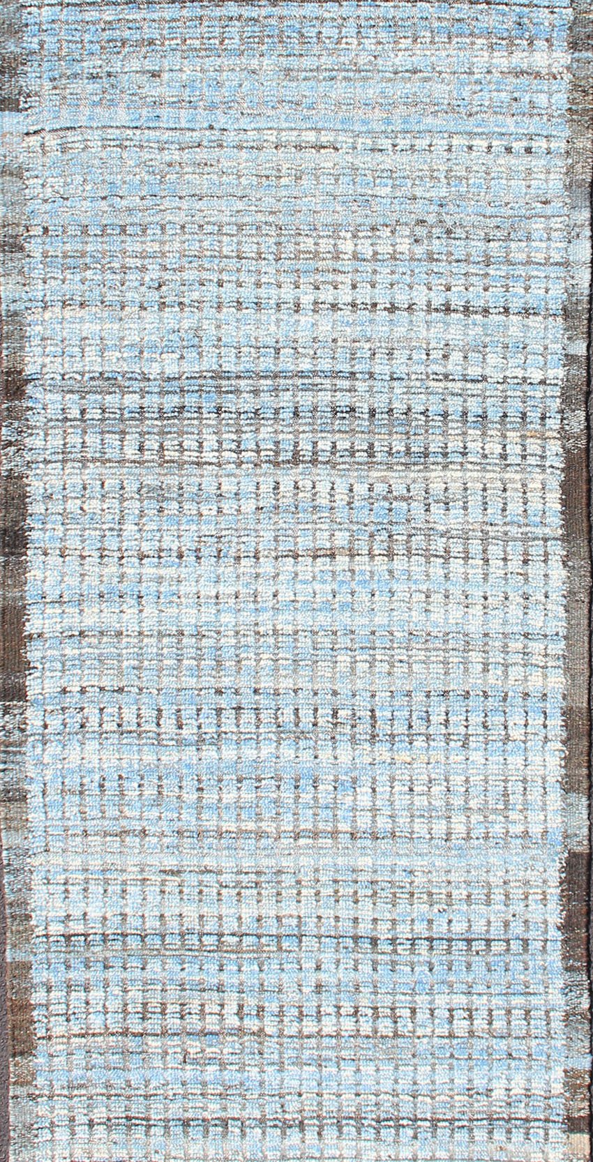 All - Over Modern Rug Subdued Design in Blue Tones Neutral tone rug with Moroccan free - flowing tribal design, rug AFG - 33315, country of origin / type: Afghanistan The subdued design of this piled rug makes it perfect for modern and casual ... - Keivan Woven ArtsAFG - 33315 - 13860Rug