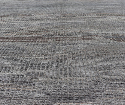 Casual Modern Rug in Neutral and Silver Gray Tones with Subdued Design Neutral tone rug with casual modern free - flowing design. Keivan Woven Arts / rug AFG - 36092, country of origin / type: Afghanistan / Casual modern design/ modern casual ... - Keivan Woven ArtsAFG - 36092 - 5748 - 16706Rug
