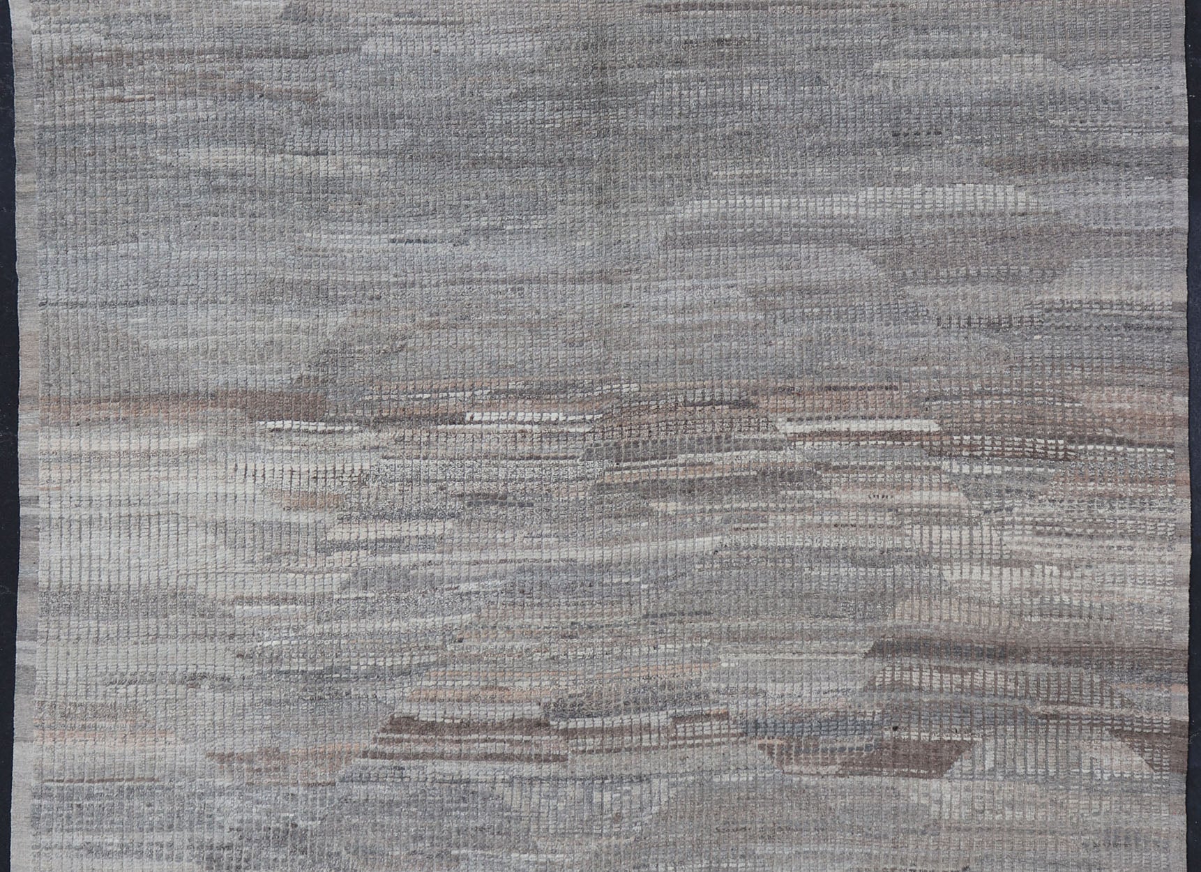 Casual Modern Rug in Neutral and Silver Gray Tones with Subdued Design Neutral tone rug with casual modern free - flowing design. Keivan Woven Arts / rug AFG - 36092, country of origin / type: Afghanistan / Casual modern design/ modern casual ... - Keivan Woven ArtsAFG - 36092 - 5748 - 16706Rug