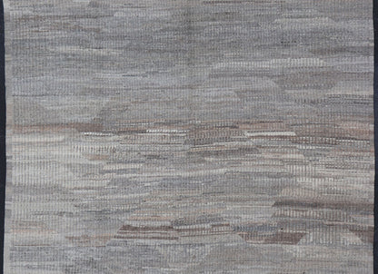 Casual Modern Rug in Neutral and Silver Gray Tones with Subdued Design Neutral tone rug with casual modern free - flowing design. Keivan Woven Arts / rug AFG - 36092, country of origin / type: Afghanistan / Casual modern design/ modern casual ... - Keivan Woven ArtsAFG - 36092 - 5748 - 16706Rug