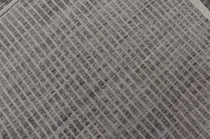 Muted Dark Gray Casual Modern Rug with High and Low Textured Pile Modern Kilim - piled rug with checkerboard design in gray. Keivan Woven Arts / rug AFG - 36093, country of origin / type: Afghanistan / Kilim, condition: new This brand new rug fea... - Keivan Woven ArtsAFG - 36093 - 5558 - 16712Rug