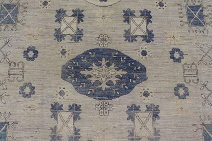 Khotan Design Rug with Geometric Medallions in Royal Blue and Cream Khotan Design Rug with Geometric Medallions in Royal Blue and Ivory, Geometric Khotan rug AFG - 36099, Keivan Woven Arts / country of origin / type: Afghanistan / Khotan T... - Keivan Woven ArtsAFG - 36099 - 5625 - 16742Rug