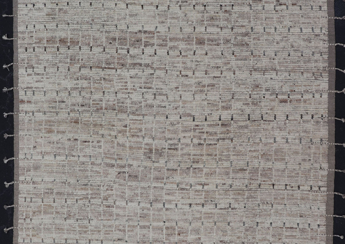 Modern Afghanistan Rug with All - Over Design in Muted Tones of Cream, Gray, Taupe Measures:9'7 x 12. Neutral tone rug with free - flowing tribal design in shades of taupe, cream, and grays. Modern Moroccan Rug with All - Over Design in Muted Tones... - Keivan Woven ArtsAFG - 36107 - 6258 - 16754Rug