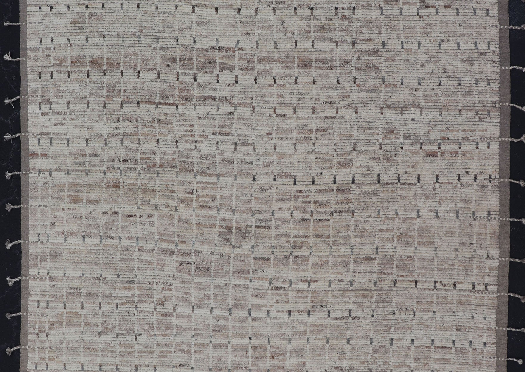 Modern Afghanistan Rug with All - Over Design in Muted Tones of Cream, Gray, Taupe Measures:9'7 x 12. Neutral tone rug with free - flowing tribal design in shades of taupe, cream, and grays. Modern Moroccan Rug with All - Over Design in Muted Tones... - Keivan Woven ArtsAFG - 36107 - 6258 - 16754Rug